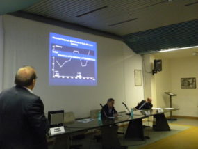 I dati di una casistica presentati in grafico durante una relazione