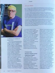 Una delle pagine del servizio dedicata all’équipe di Urologia