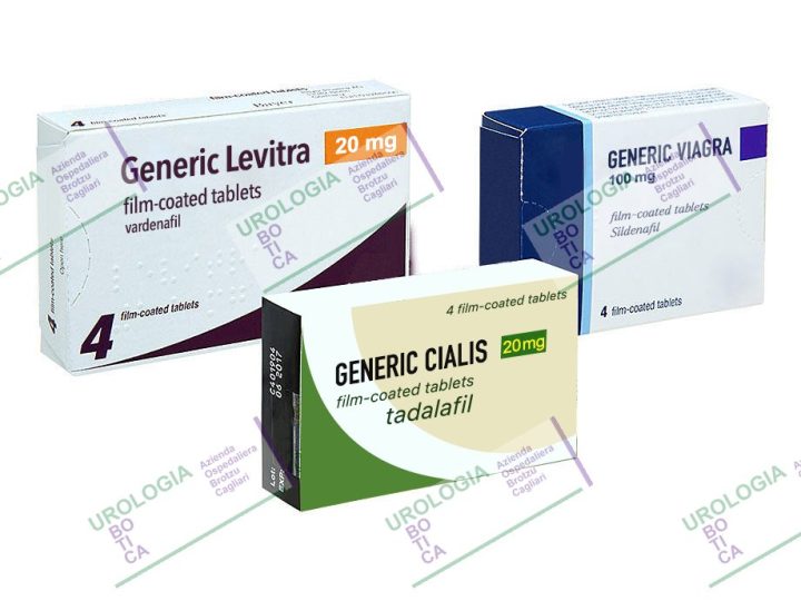Confezioni di prova generiche con sildenafil, tadalafil e vardenafil